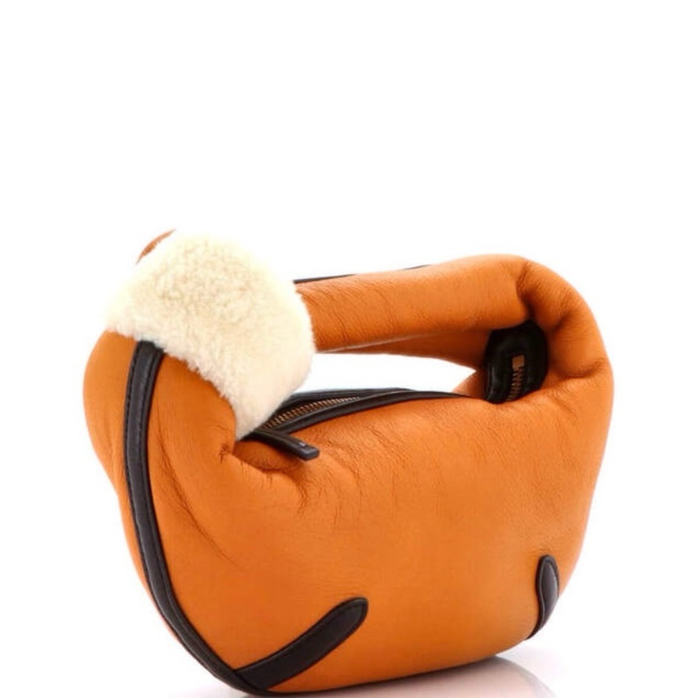 Bottega Veneta Mini Jodie Aviator Shearling Bag